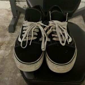 Clean Black Skate Shoes